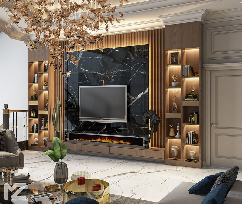 Tấm nhựa trang trí vách tivi 04